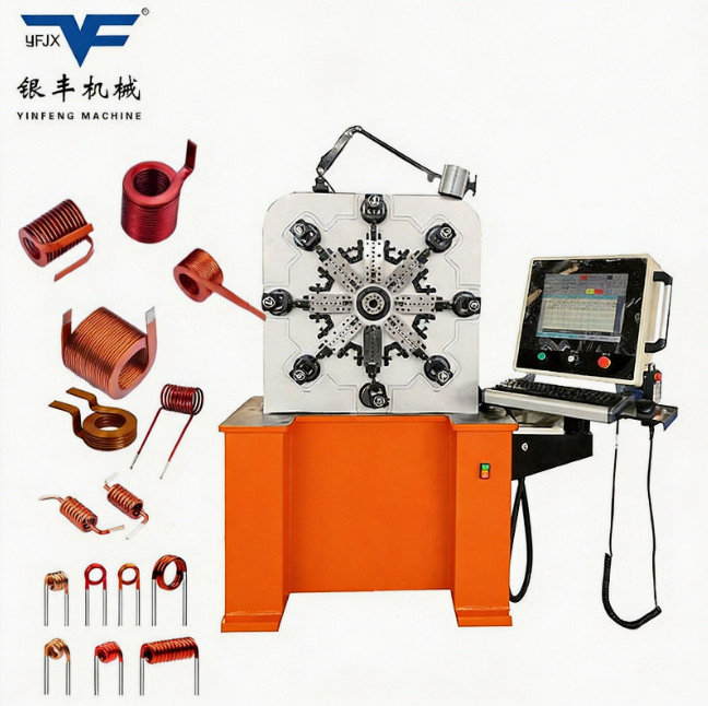Toy PCB High Quality Spiral Stainless Steel Spring Copper Antenna Springs Flat Wire Winding Machine. Lat Wire Inductor New Energy Wire Winding Forming Machine