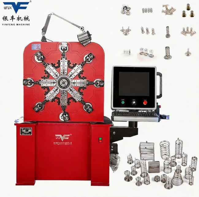 FactoryCustomNickelPlatedStainlessSteelSpringPCBCompressionSpringTouchButtonSwitchSpringWireFormingMachine