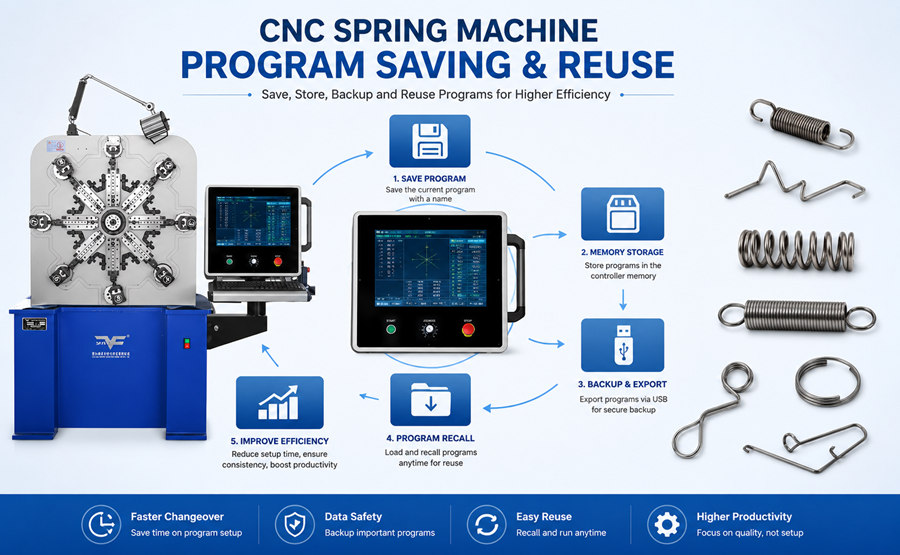 CanCNCSpringMachineProgramsBeSavedandReused