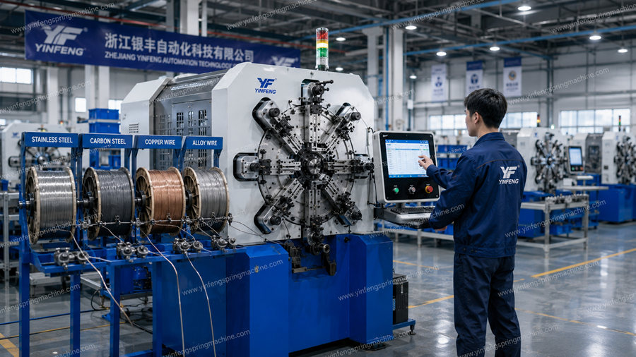 CanDifferentMaterialsBeProcessedontheSameCNCSpringMachine CanDifferentMaterialsBeProcessedontheSameCNCSpringMachine